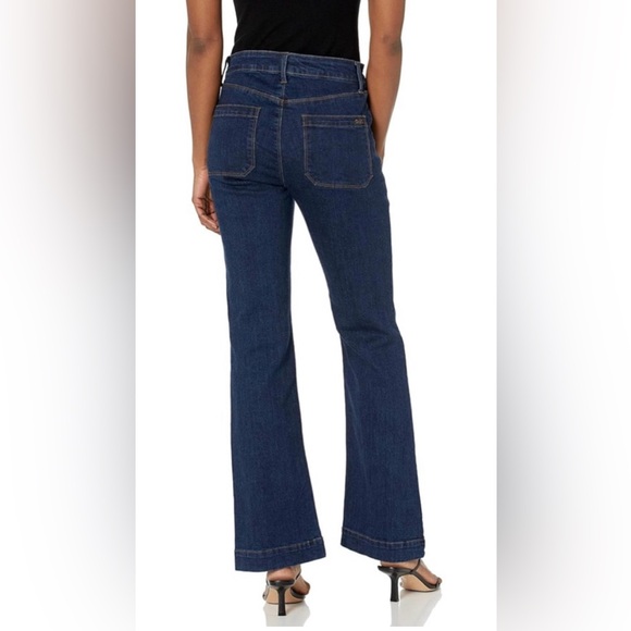 OAT New York Sailor Jeans Mid Rise Wide Leg Boot Cut Denim Pants 24 - Picture 6 of 6